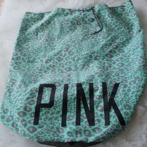 Pink Mint cheetah Laundry bag EUC